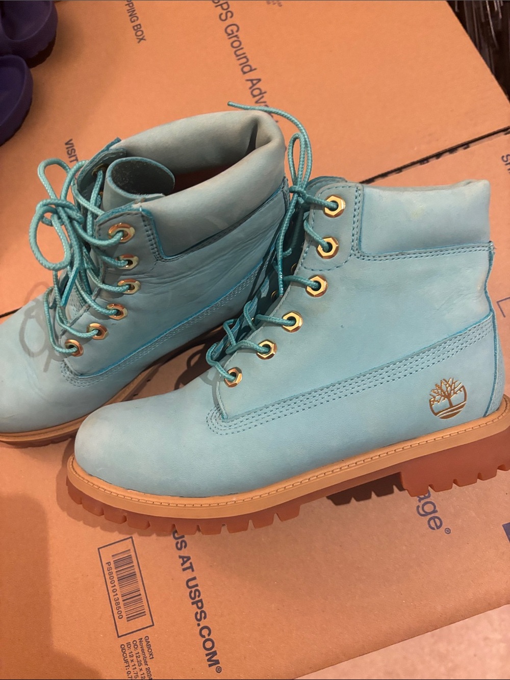 Timberland Mens Lace-Up Boots - Blue